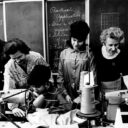 Sewing class training session